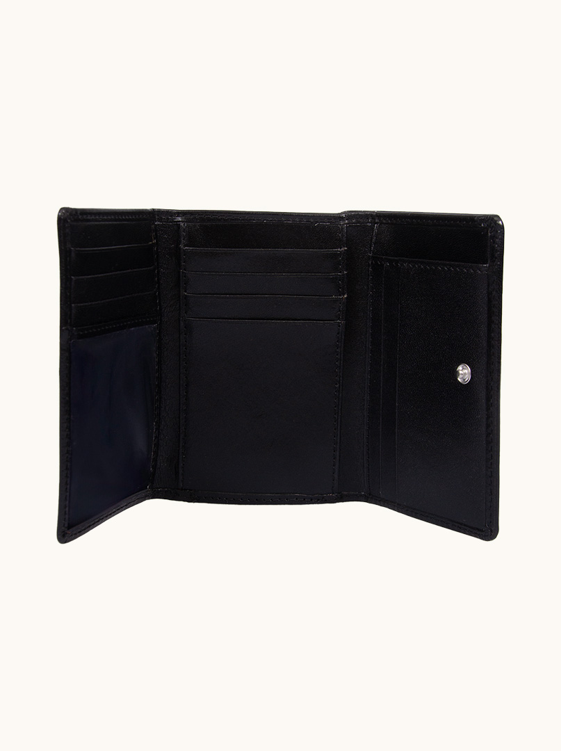 Small leather wallet black Allora - Allora image 2