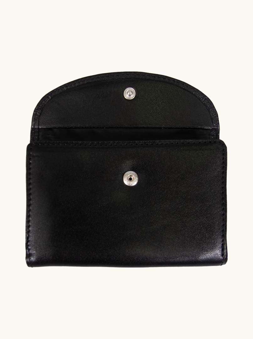 Small leather wallet black Allora - Allora image 3