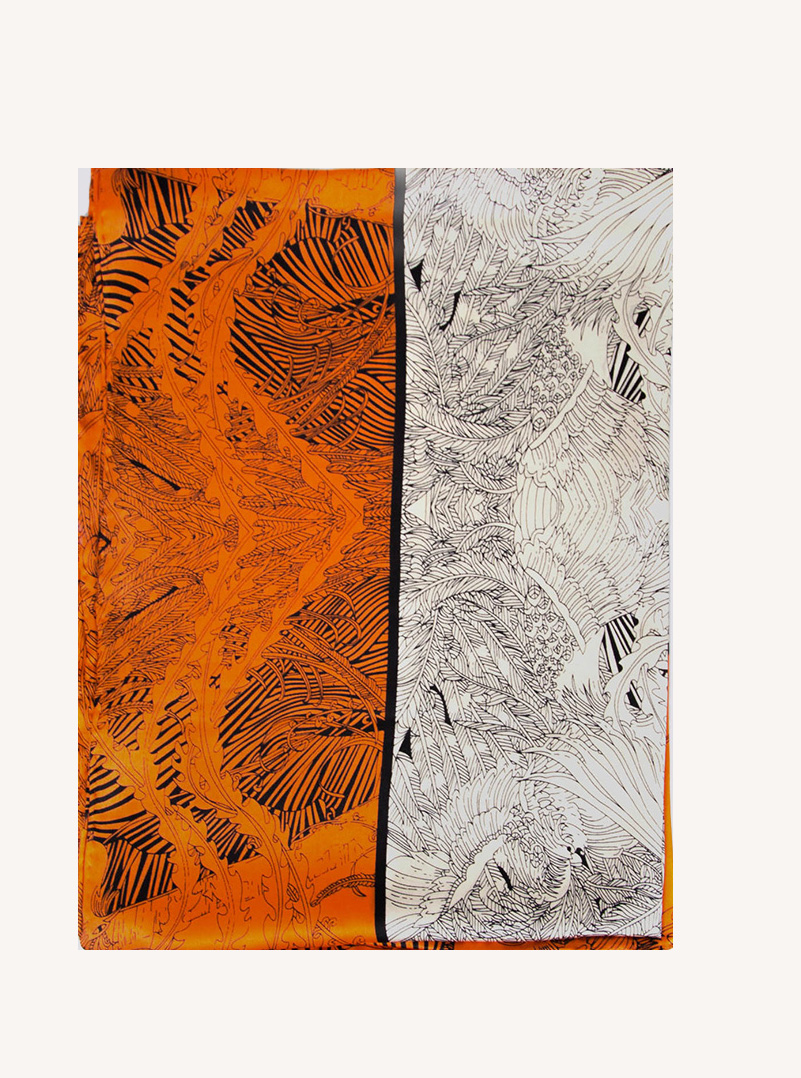 Silk scarf XXL image 4