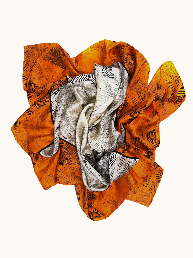 Silk scarf XXL image 3