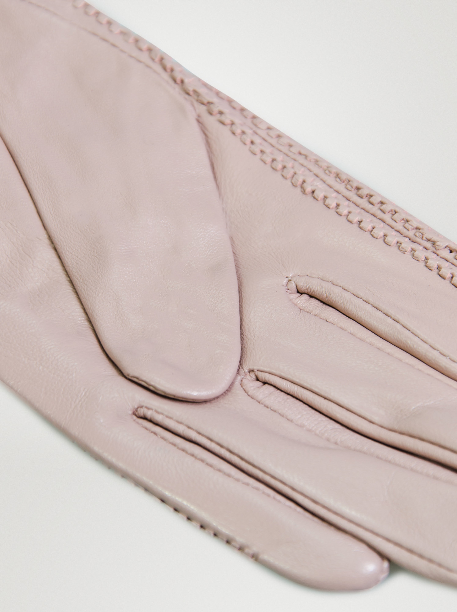Pink leather gloves - Allora image 4