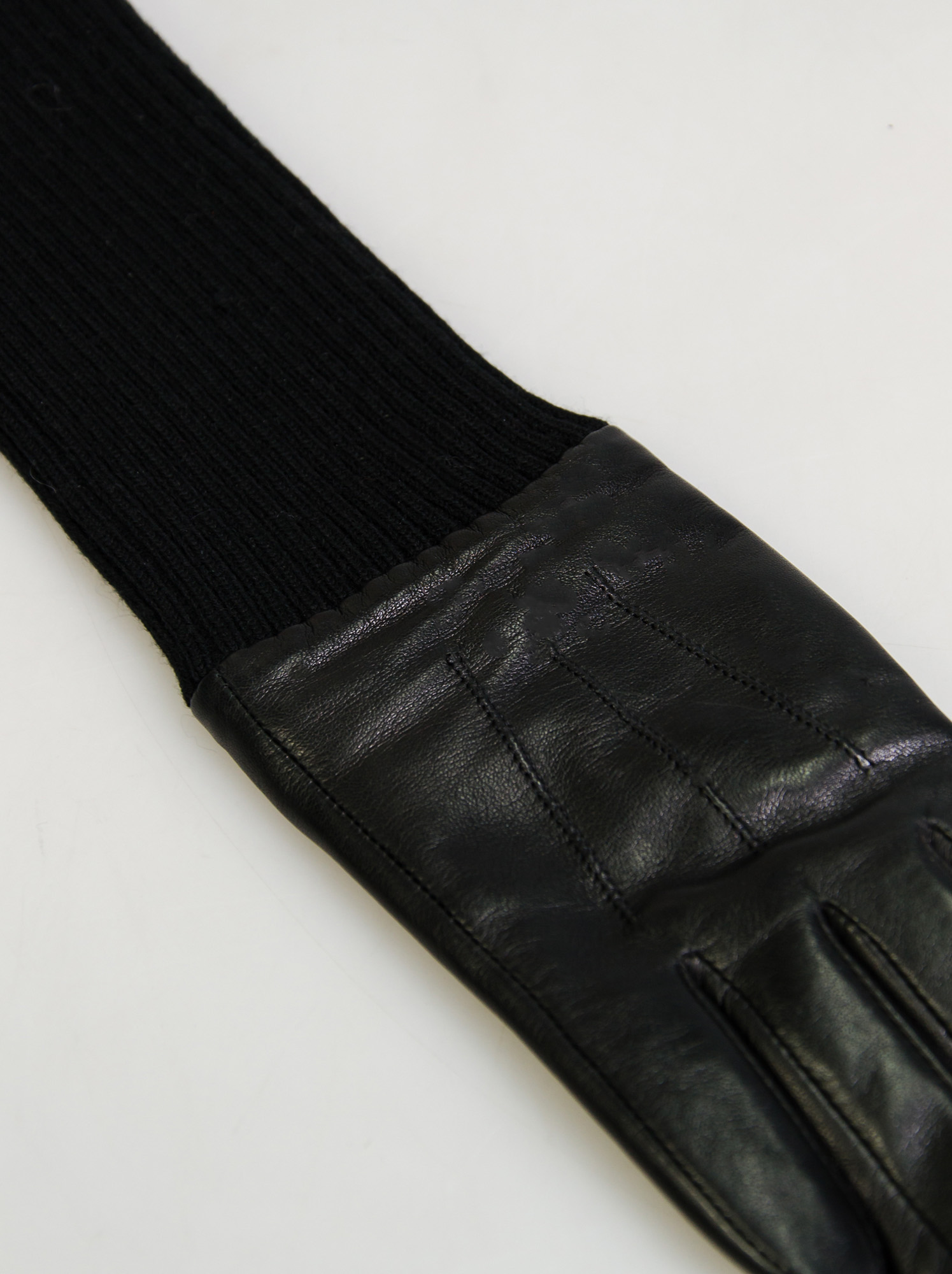 Leather gloves with knitted cuff M - Allora image 3