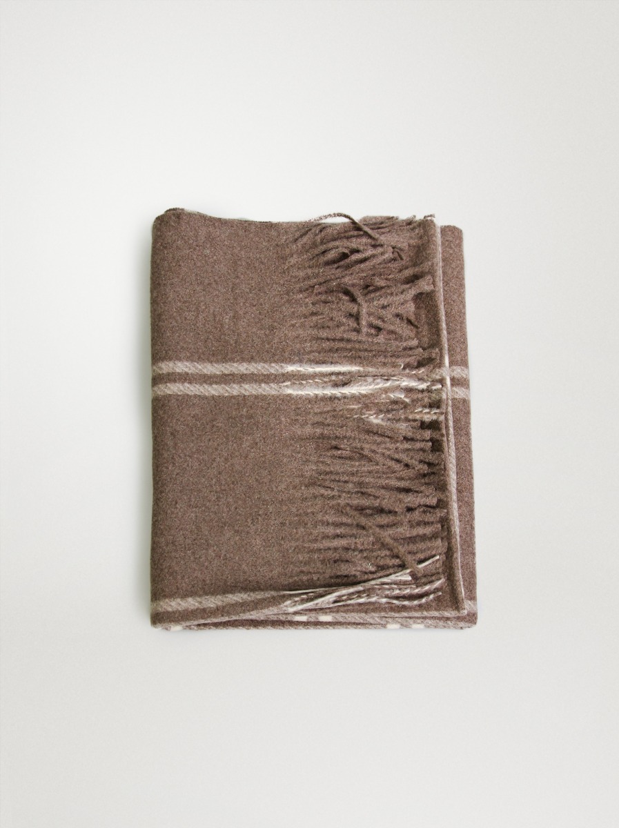 Brown scarf with wool - Allora image 1
