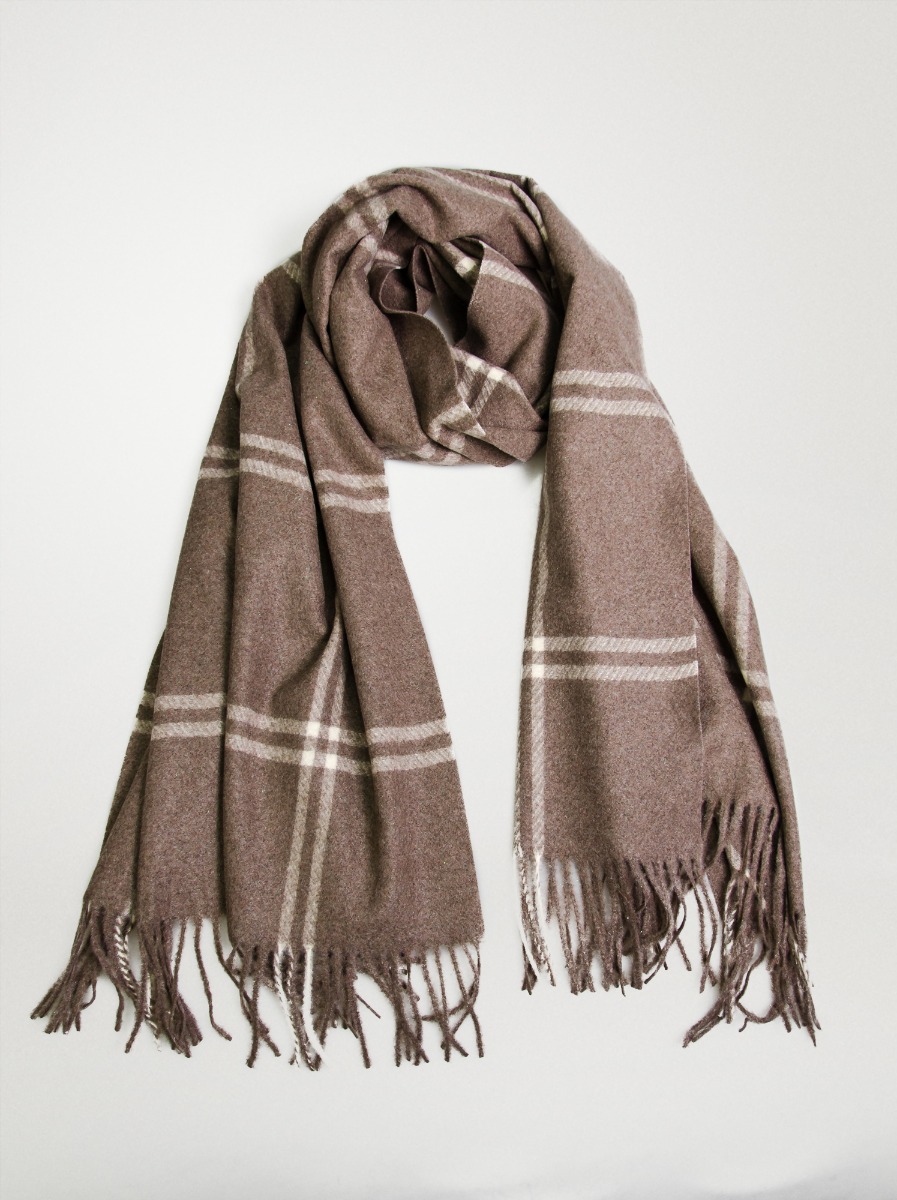 Brown scarf with wool - Allora image 2