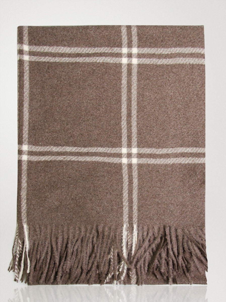 Brown scarf with wool - Allora image 4