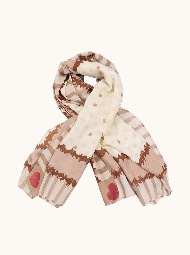 Scarf with pattern image 1