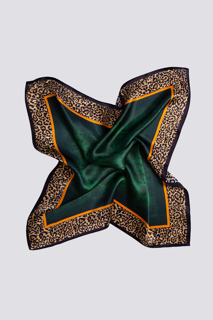 Silk scarf with pattern image 2
