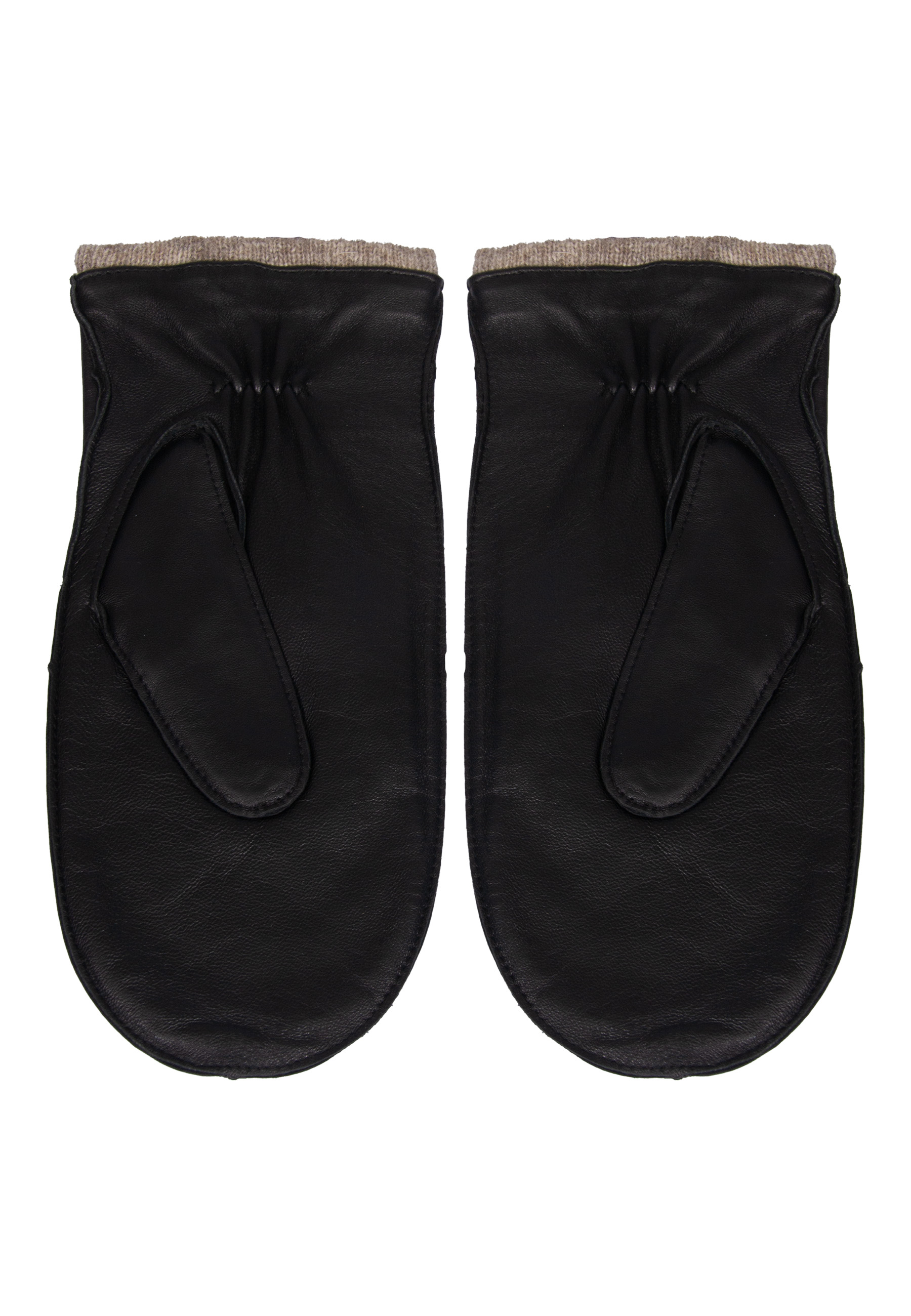 Black leather gloves with one finger image 1