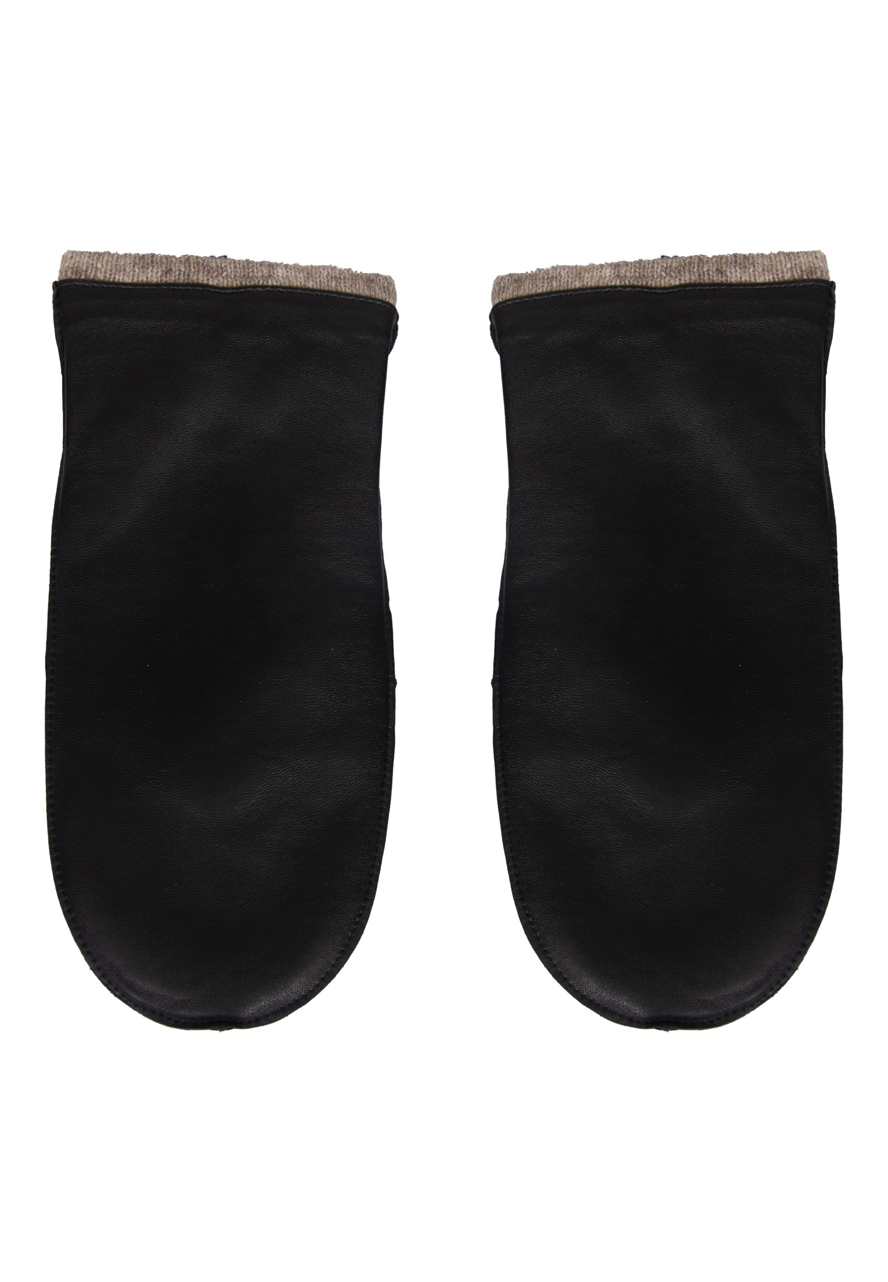 Black leather gloves with one finger image 3