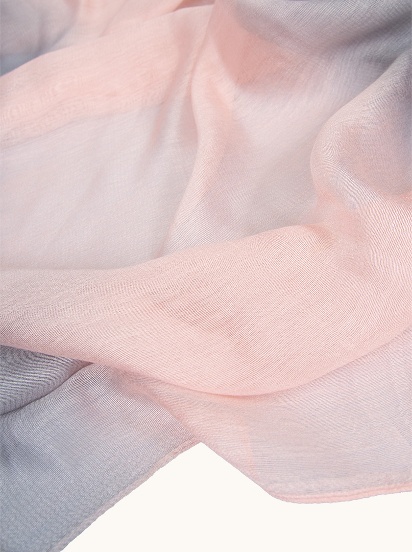 Evening shawl shaded pink-gray 80 cm x 190 cm image 3