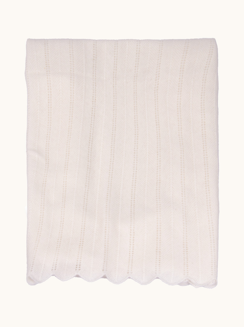 Exclusive cashmere shawl white 60 cm x 220 cm PREMIUM image 3