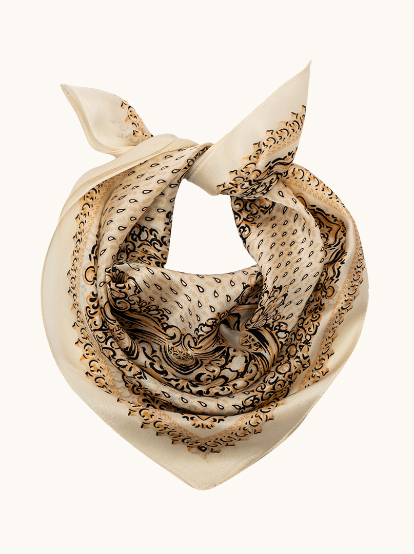 Small silk scarf CREMONA 53x53 cm PREMIUM image 2