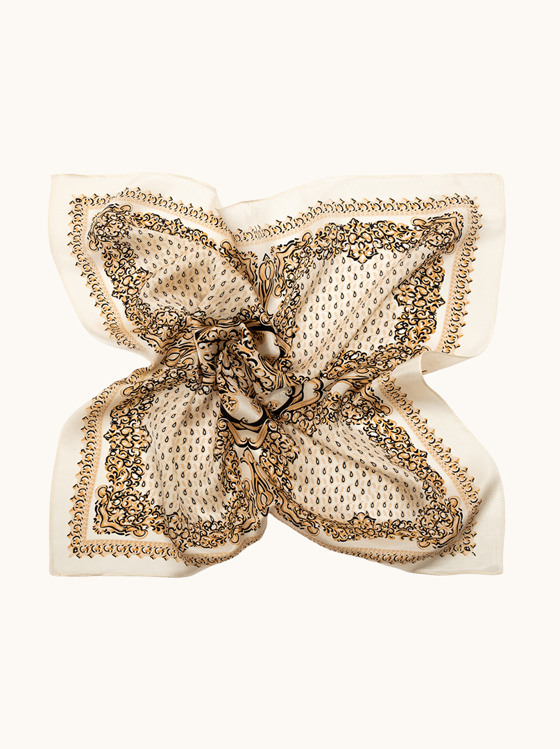 Small silk scarf CREMONA 53x53 cm PREMIUM image 4