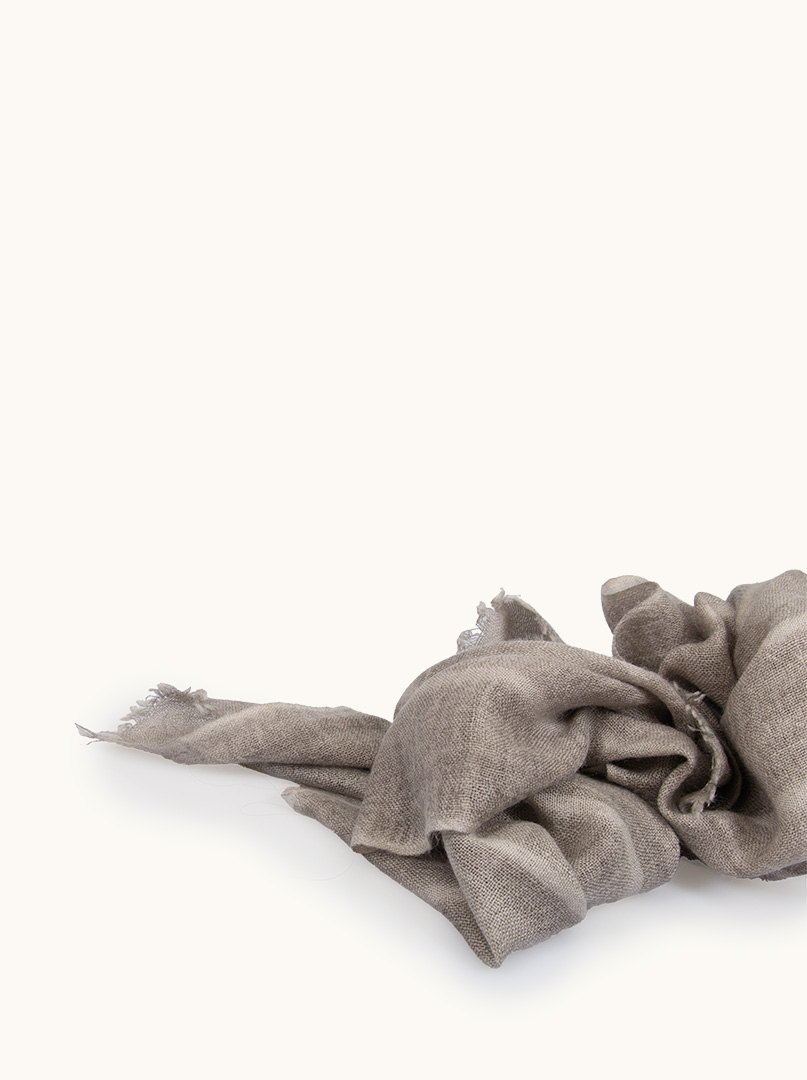 Wool striped scarf 90 cm x 200 cm image 3