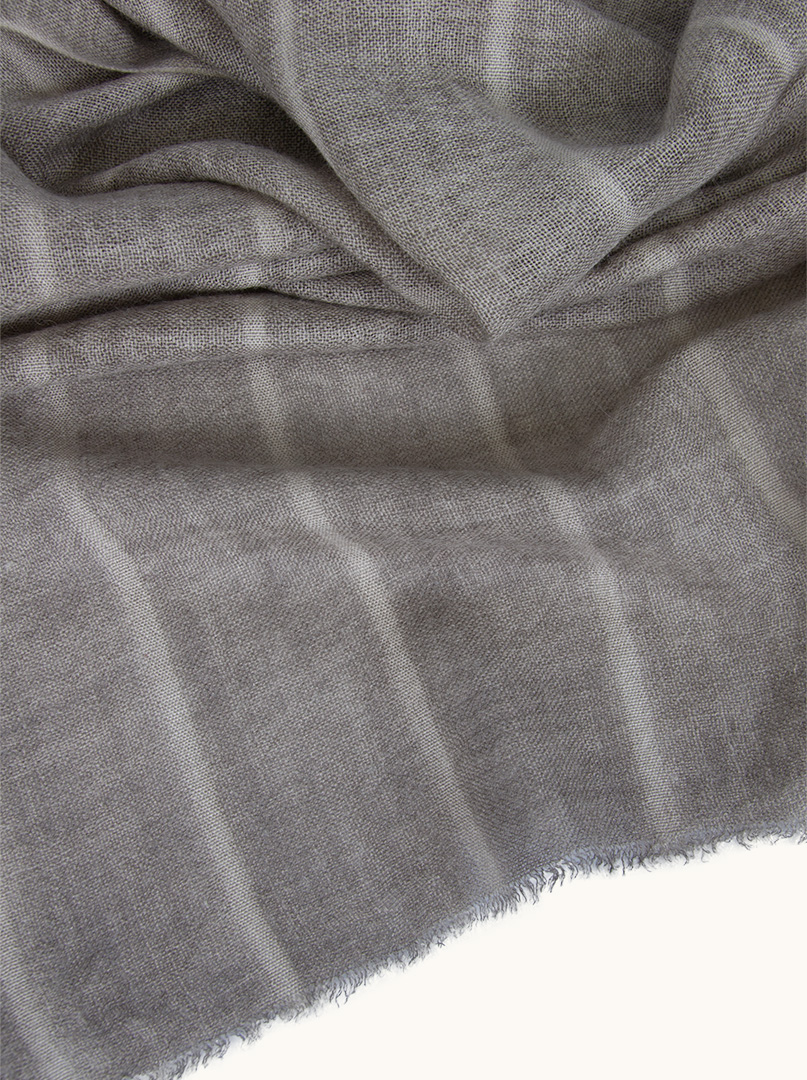 Wool striped scarf 90 cm x 200 cm image 4
