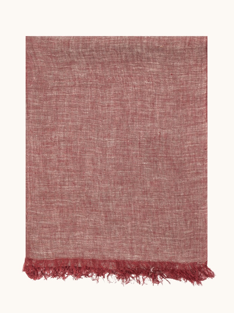 Linen shawl in faded pink 70cm x 180cm image 2