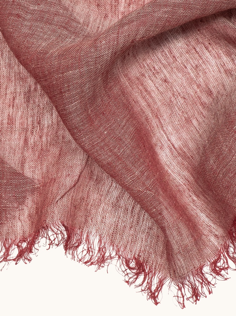 Linen shawl in faded pink 70cm x 180cm image 4