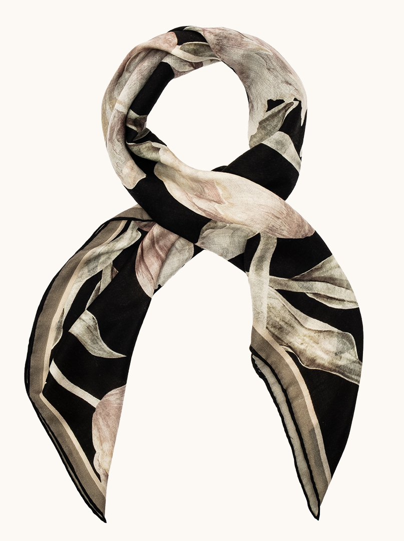 NOTTURNA wool scarf, 100x100 cm, PREMIUM image 2
