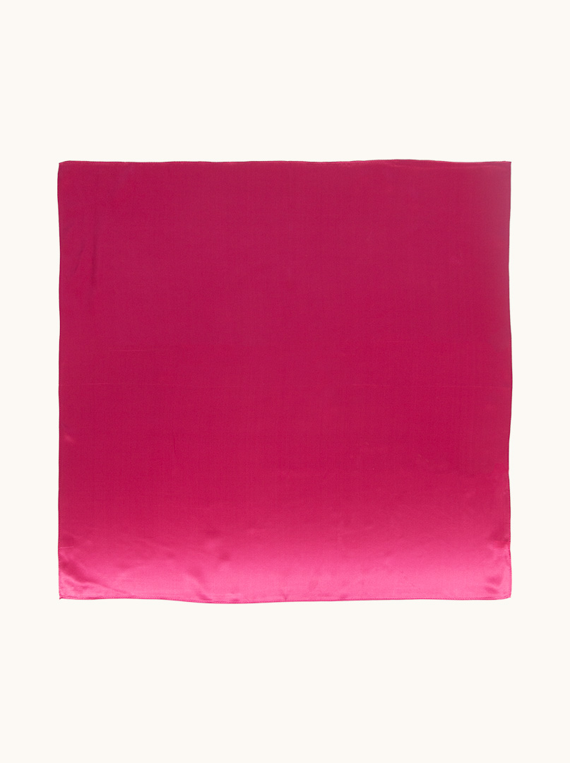 Raspberry silk gavroche 53 cm x 53 cm image 4