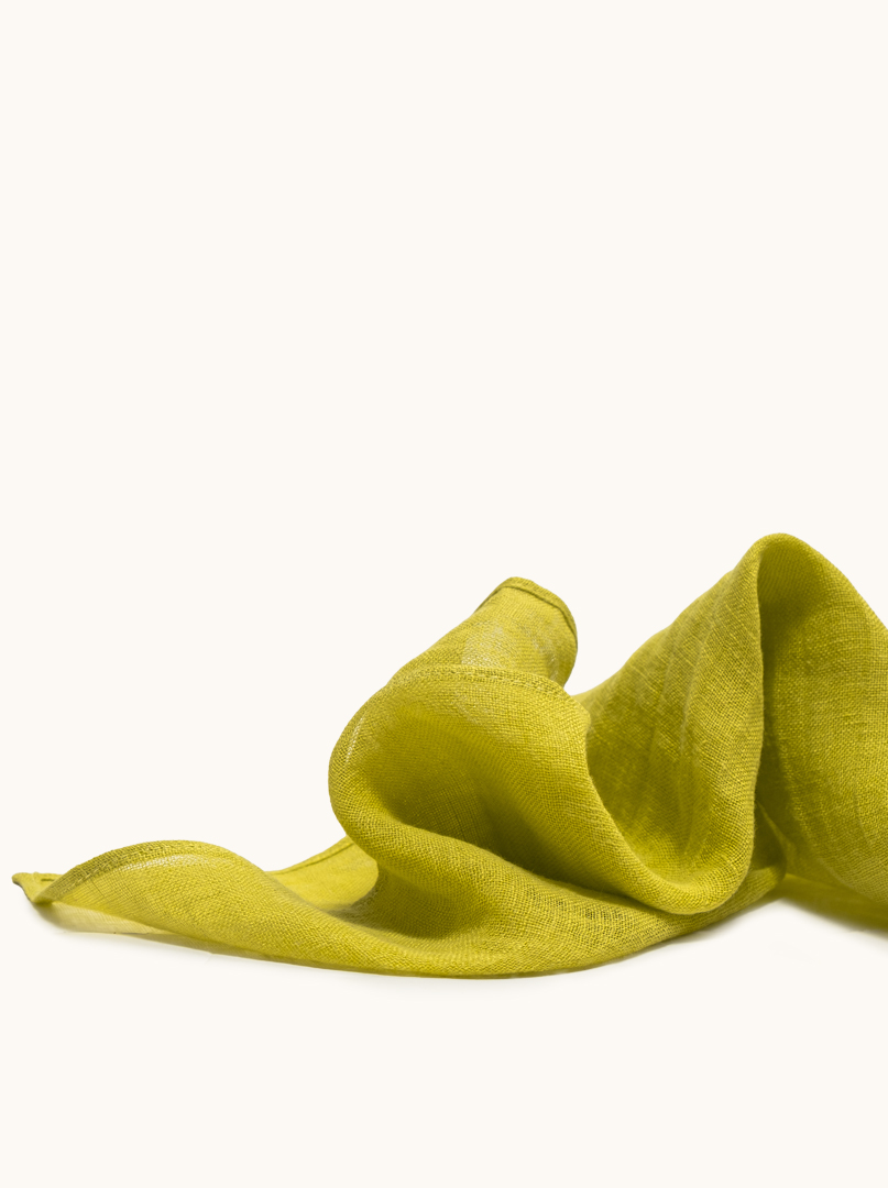 Sling 100% linen in lime green 57cm x 72cm image 4