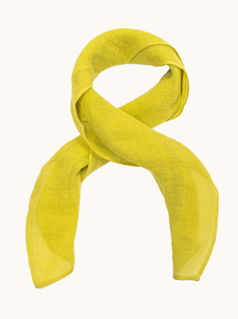 Sling 100% linen in lime green 57cm x 72cm image 2