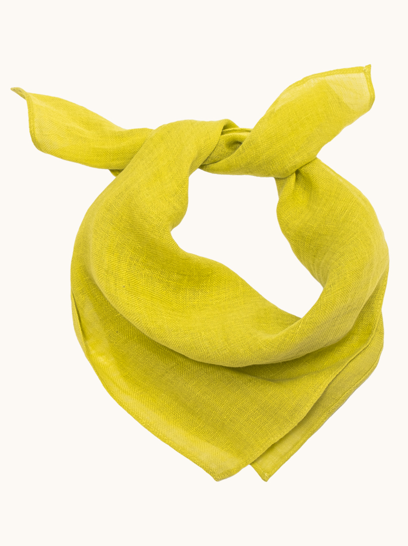 Sling 100% linen in lime green 57cm x 72cm image 1