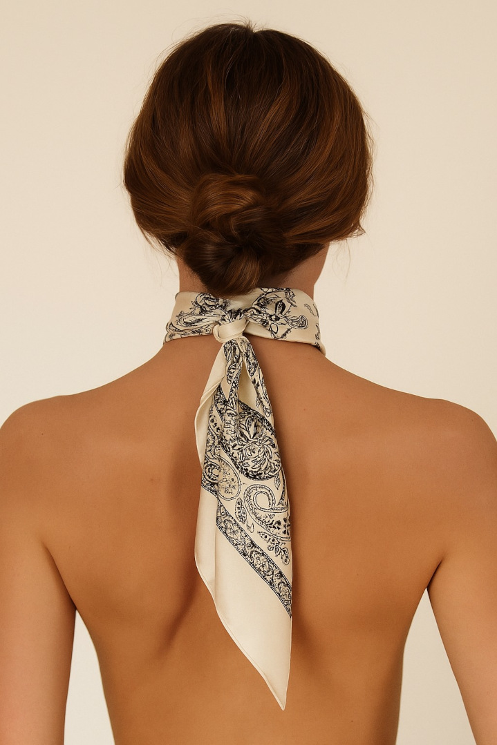 Silk scarf Whisper of Silk 68cm x68cm image 1
